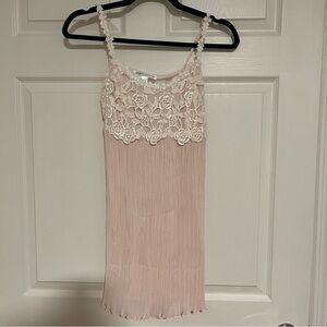 Rya Collection Blush Chemise With Lace Trim Size S